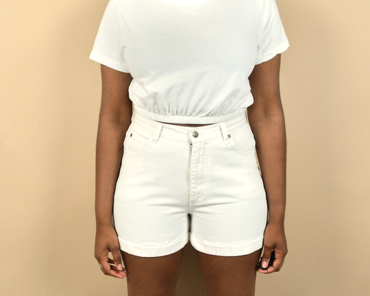 County Seat Size 29 White Denim Shorts