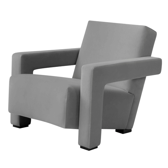 Hughe Modern Textured Velvet Upholstered Accent Lounge Arm Chair