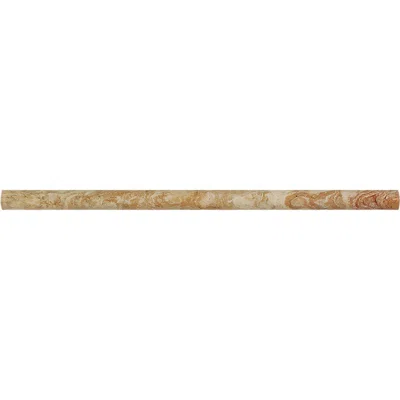 Valencia 1/2" x 12" Pencil Travertine Look Wall Liner