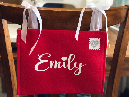 Personalized Chair Back Envelope, 16 Color Choices, Opens & Closes For Special Messages, Valentine Mail Box