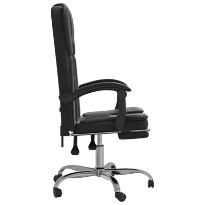 Latitude Run® Reclining Office Chair Gray Faux Leather