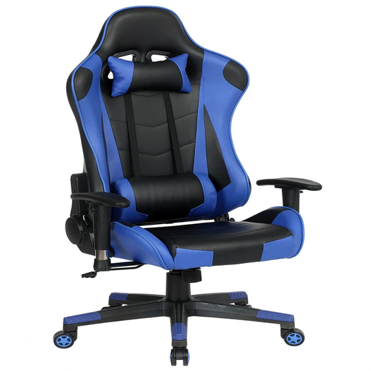 Ergonomic Office Chair High Back PU Leather with Lumbar Cushion
