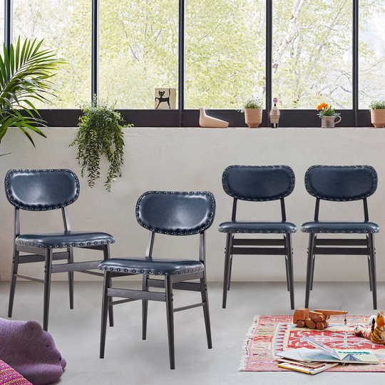 Dining Chairs Upholstered Side Chairs Faux Leather Dining Chairs (Set of 4)