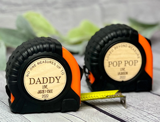 Personalized Father's Day Gift For Dad Or Grandpa, Custom Tape Measure, From Kids