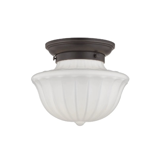 Hudson Valley Lighting Dutchess 1-light Small Flush Mount, Old Bronze