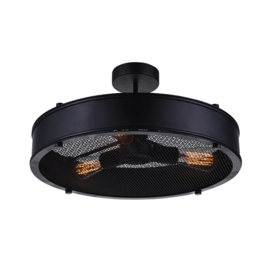 Guisseppe Lighting 3101 Three Light Flush Mount Tigris - Exact Size