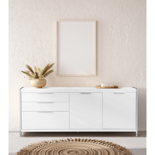 Macari Nitto Modern White Sideboard
