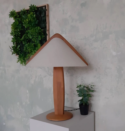 Mid Century Wood Table Lamp Domus