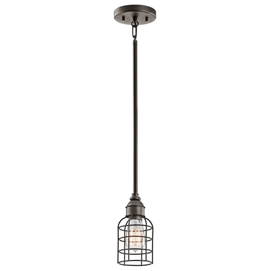 Kichler Lighting Transitional 1-light Olde Bronze Mini Pendant