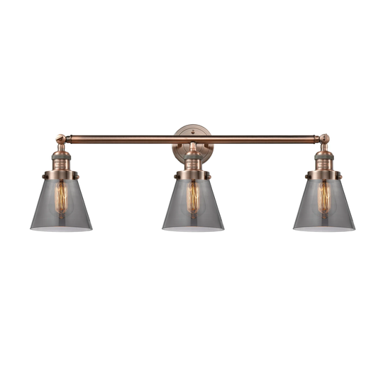 Innovations Lighting Small Cone 3 Light 30" Wide Bathroom Vanity Light
