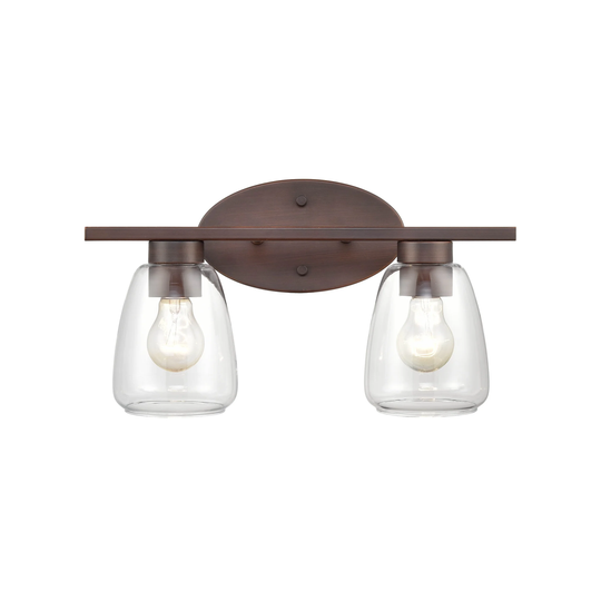 Millennium Lighting 2 Light Vanity Fixture in Multiple Finishes with Clear Glass Shades - N/A