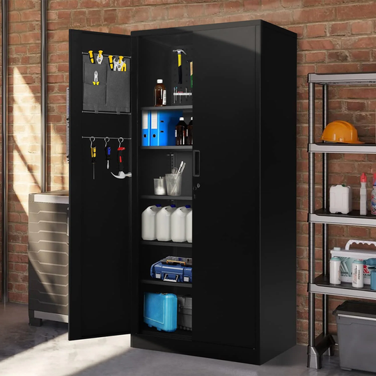 6 Tier Tall Multifunctional Steel Lockable Tool Storage Cabinet