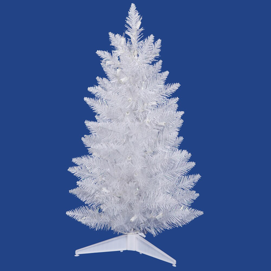 5' White Sparkle Spruce Pencil Artificial Christmas Tree - Unlit
