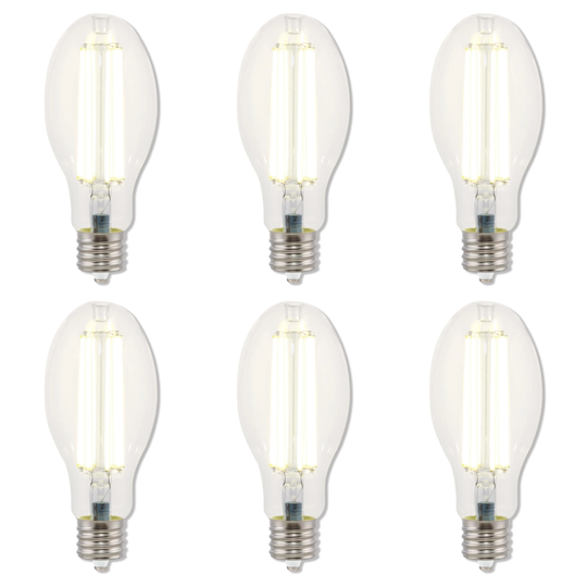 Westinghouse Lighting 36 Watt Daylight ED28 High Lumen Filament LED Light Bulb, Extended Mogul Base, 6 Pack - Clear - 6-Pack