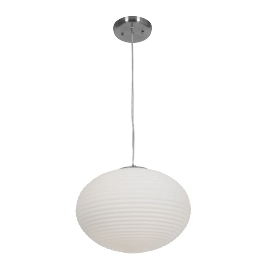 Access Callisto 2-light Brushed Steel Pendant