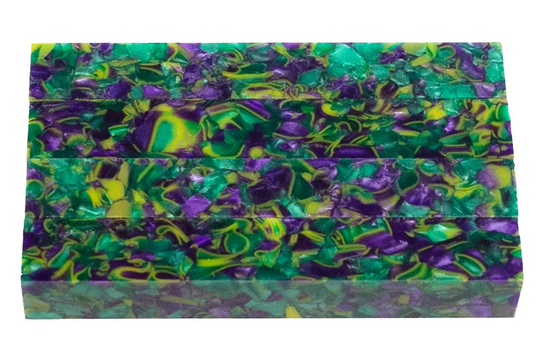 Handturned, Diamond Painting Pen, Teal, Purple, Yellow, Bourbon Beads, Sparkle, Swirl, Stylus Acrylic
