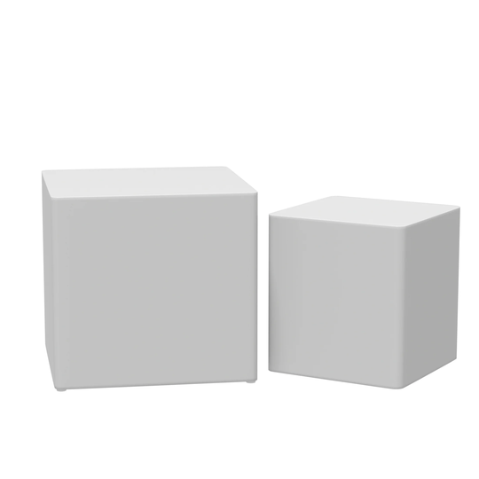 MDF Nesting Table Side Table Coffee Table End Table (Set of 2)