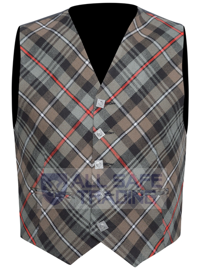 Clearance Sale Scottish/Irish Formal Cross Pattern Mackenzie Weathered Tartan Waistcoat/Scottish Waistcoat, Kilt Vest, Celtic, Highland