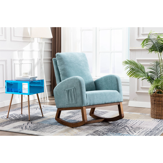 COOLMORE living room Comfortable rocking chair living room chair Coffee