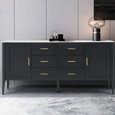 26.52'' Wide 6 Drawer Sideboard