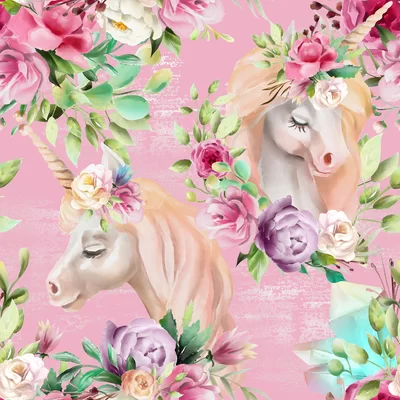 Avila Unicorn 10' L x 24" W Smooth Peel and Stick Wallpaper Roll