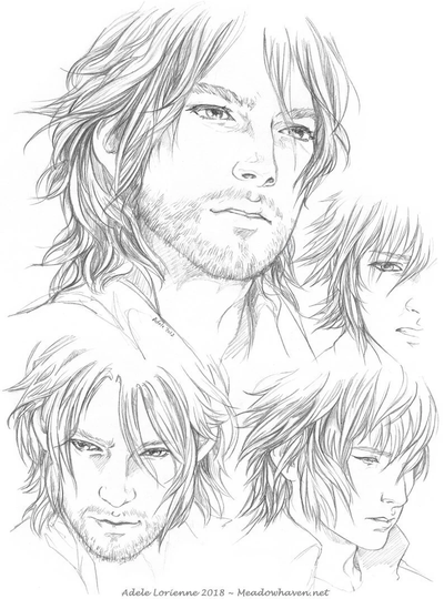 Ffxv Noctis Pencil Sketchpage Art Print #1