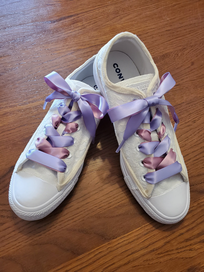 Dual Color Option 48" Satin Ribbon 5/8" Premium Shoelaces