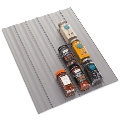 YouCopia® SpiceLiner® Adjustable Spice Drawer Liner, Spice Bottle and Jar Storage Organizer Insert