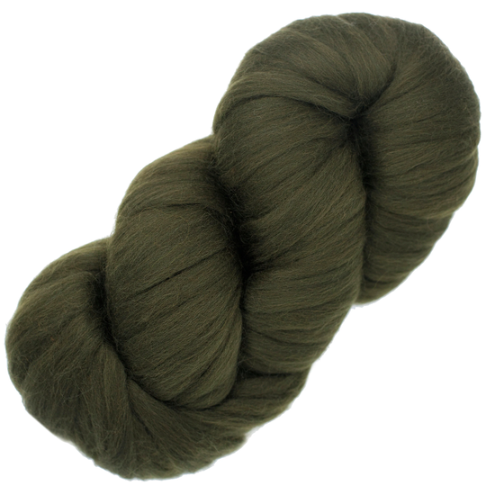 Merino Pencil Roving - Pre-Drafted Easy Spinning, Textured Weaving, Wall Hangings & Felt Painting. Luxuriously Soft 100% Wool, Cedar