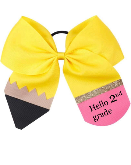 Pencil Hair Bows, Back To School Hair Bow, Personalized Bow