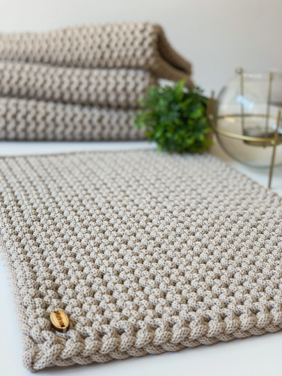 Set Of 6 Knitted Chair Pad, Many Colors & Sizes, Seat Cushion With Two Ties, Dining Room Decoration