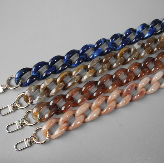 Colorful Acrylic Resin Chain/Contrast Color Vintage Handmade Detachable Chain/45cm/85cm/120cm