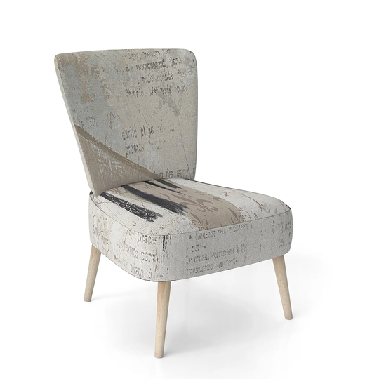 Designart 'French Bird Flea Market III' Upholstered Farmhouse Accent Chair