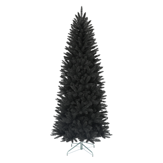 6.5 ft Black Fraser Fir Pencil Tree, 825 Tips
