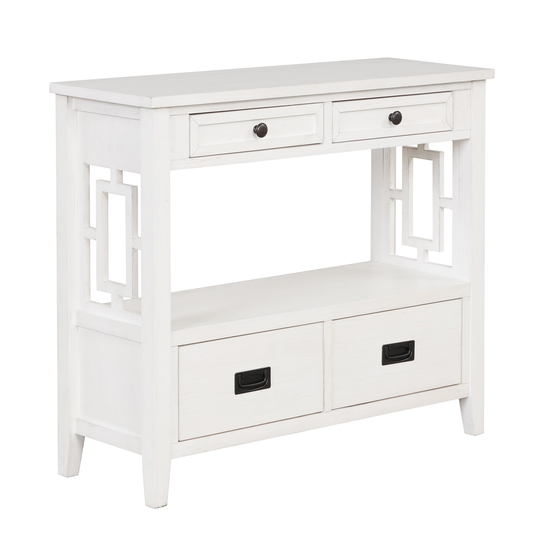 36'' Farmhouse Pine Wood Console Table Entry Sofa Table