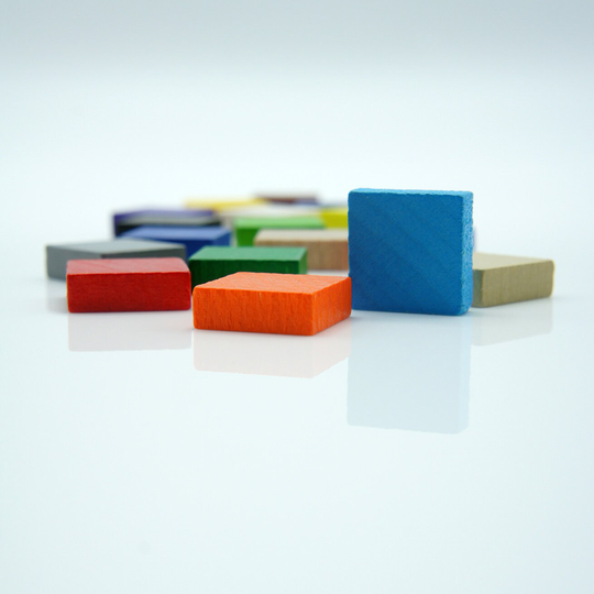 15x5mm Square/Block [22 Colors Options] Wooden Token To Board Games/Pnp