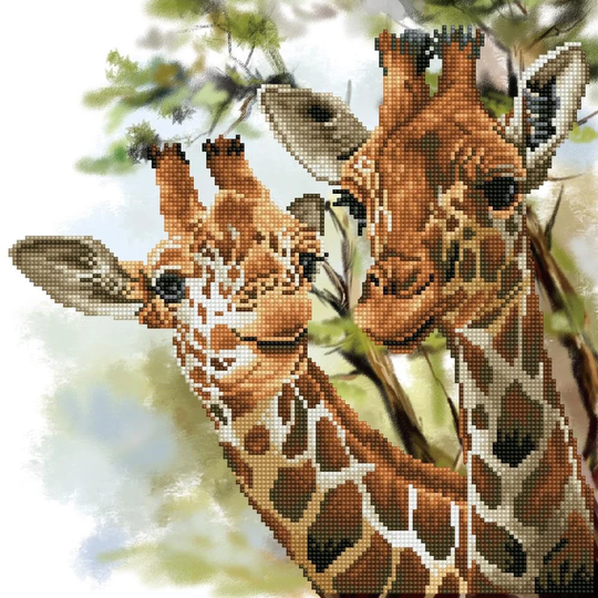 Diamond Dotz Tall & Tender Giraffes Facet Art Kit | Painting Diy