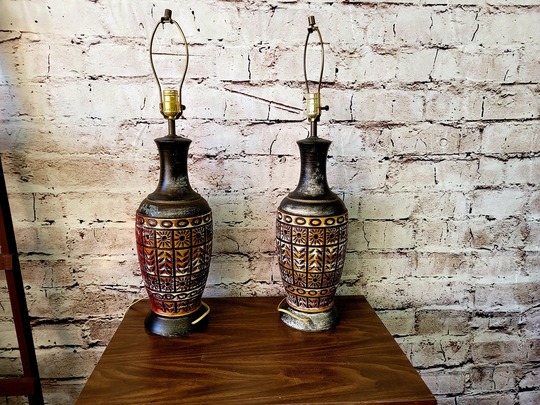 Mcm Ceramic Table Lamps Mid Century Modern Decor