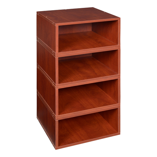 Noble Connect Storage Set- 4 Half Size Cubes- Warm Cherry