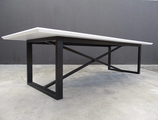 Conference Table | Dining With Top| Cross-X Modern & Contemporary Customizable Table | 120" X 48"