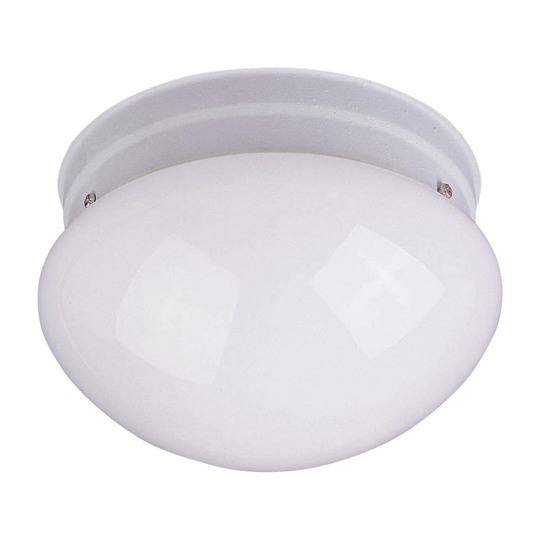 Maxim Flush Mount White Shade 1-light White Essentials 588x Light