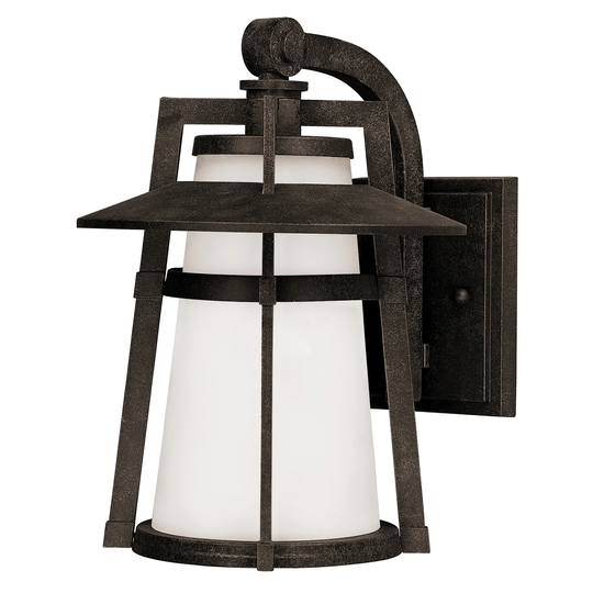 Maxim Calistoga Satin White Shade Die Cast Aluminum 1-light Outdoor Wall Mount Light