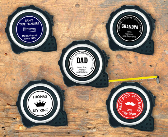 Father's Day Gift | Personalized Tape Measure For Dad Grandfather Woodworker Carpenter Diy 16Ft Loved Beyond