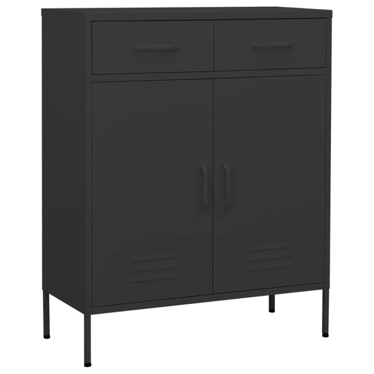 Storage Cabinet Anthracite 31.5"x13.8"x40" Steel