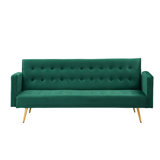Variable bed sofa multifunctional folding sofa, High density sponge, surface of this sofa is of soft velvet, Solid wood frame
