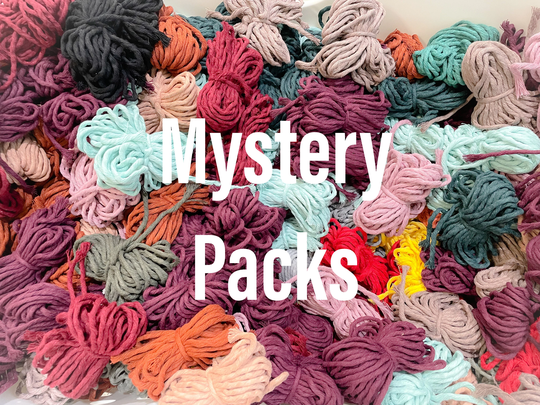 Mystery Happily Luxe Fiber Packs/3mm Cotton 150Ft Macrame Cord Kits Diy Sample Gift Ideas