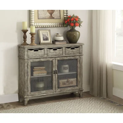 Yakira Sideboard Table In Weathered Gray