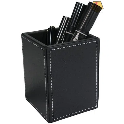 PU Leather -Shaped Pencils Holder Office Desk Container Box ,Large Capacity Pen Holder