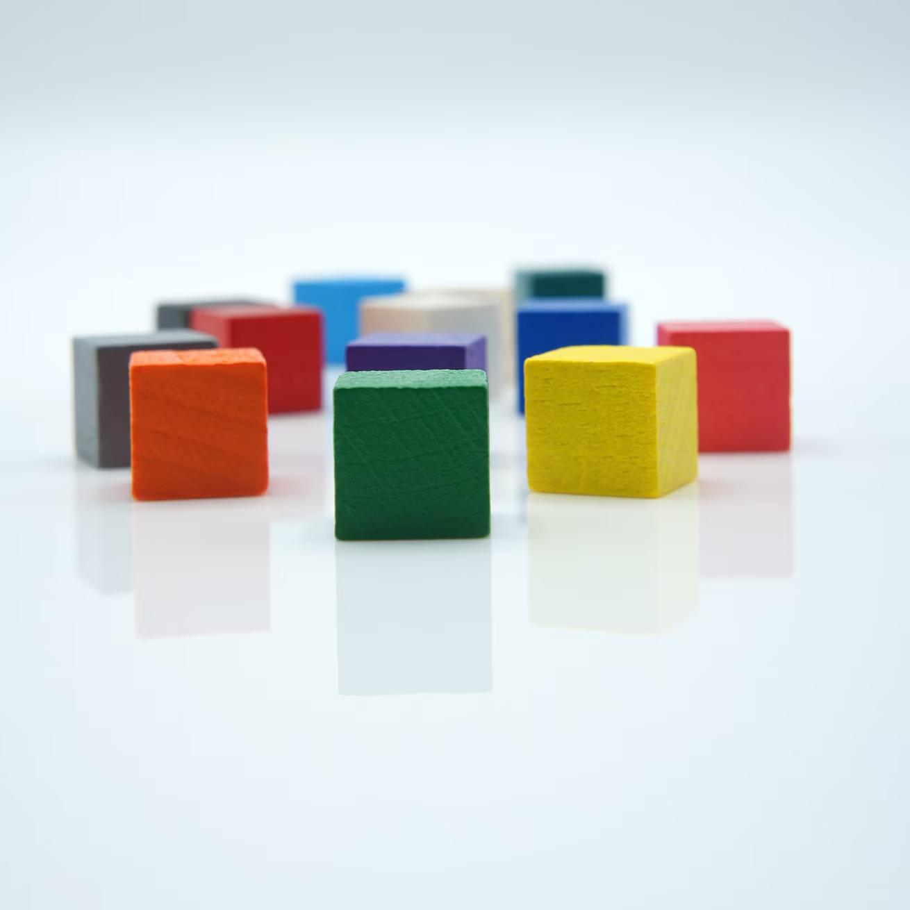 12mm Cube Wooden [12 Colors] 15/22 Inch Token To Board Games/Pnp