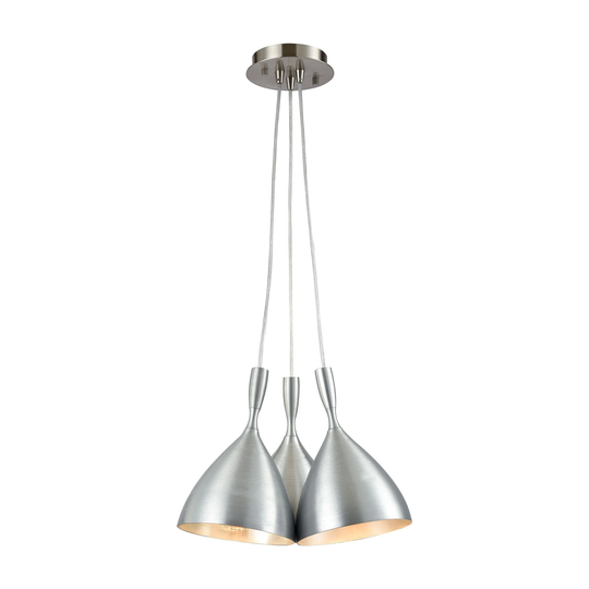 Elk Pendant Options 3-light LED Pendant in Satin Nickel